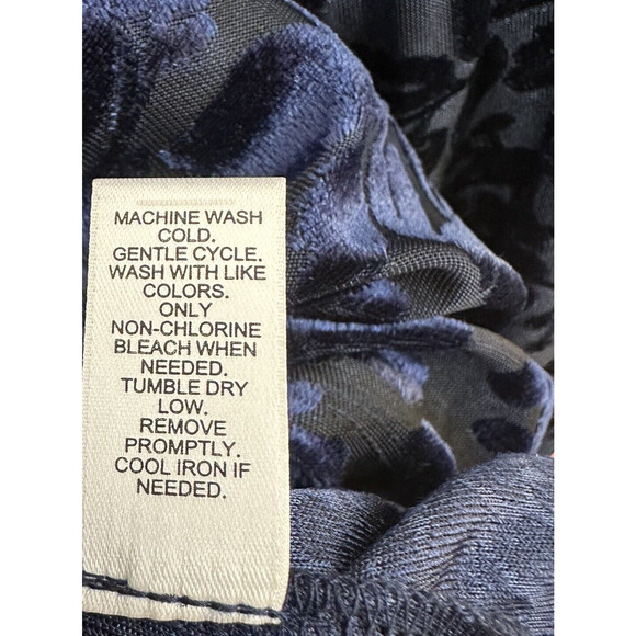 Cato Boho Semi Sheer Burnout Top Blue Peplum Layered Fairy Womens 14/16W - Picture 10 of 10